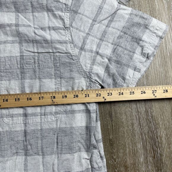 Lot Of 2 Patagonia Plaid Short Sleeve Shirts Hemp Blend + A/C Yarn Dye Men’s L - Picture 11 of 16